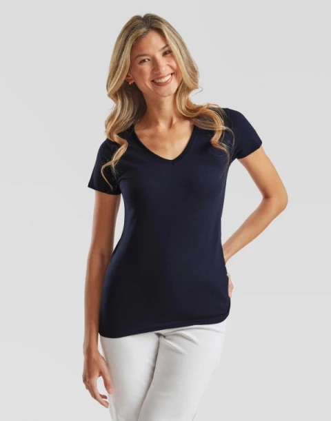 Koszulka damska V-Neck Fruit of the Loom