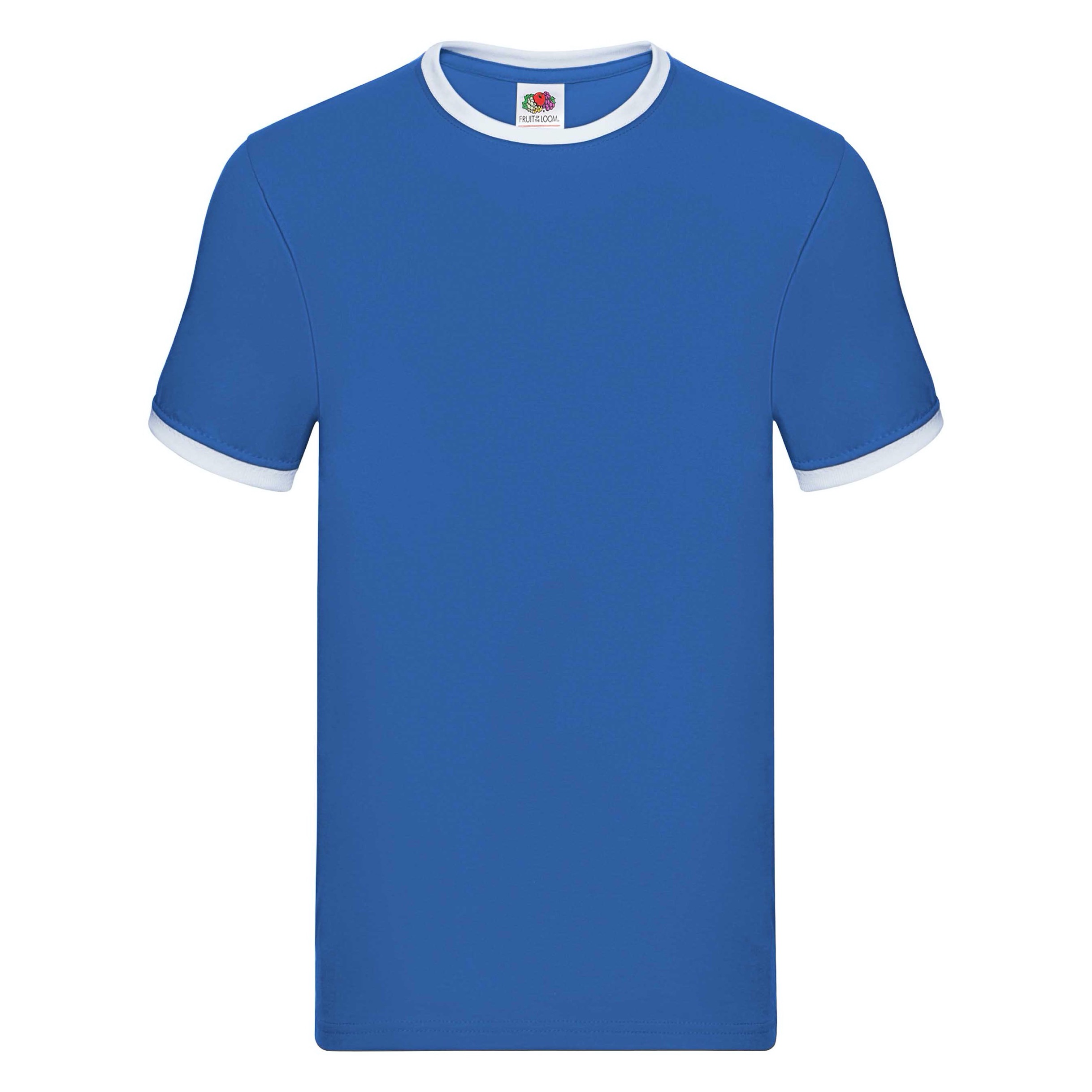 Koszulka męska Ringer Fruit of the Loom - Ciemnoniebieski/Biały