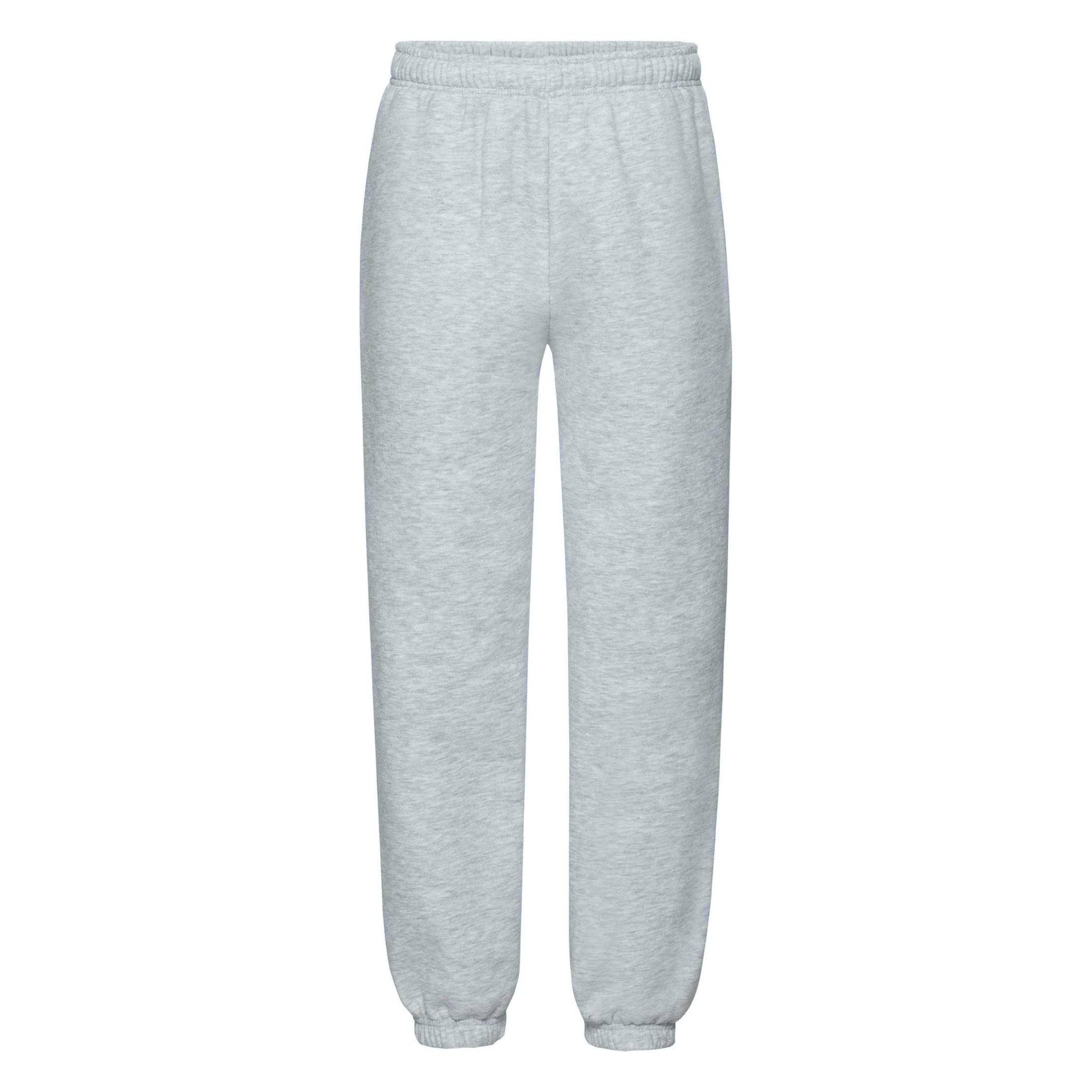 Dziecięce spodnie dresowe Premium Jog Pants Fruit of the Loom - Heather Grey, 12-13