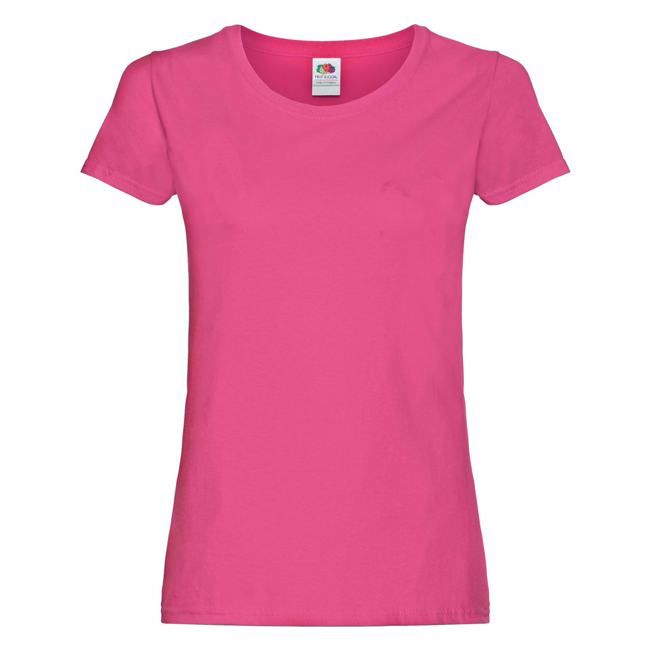 Koszulka damska Ladyfit Original Fruit of the Loom - Fuchsia