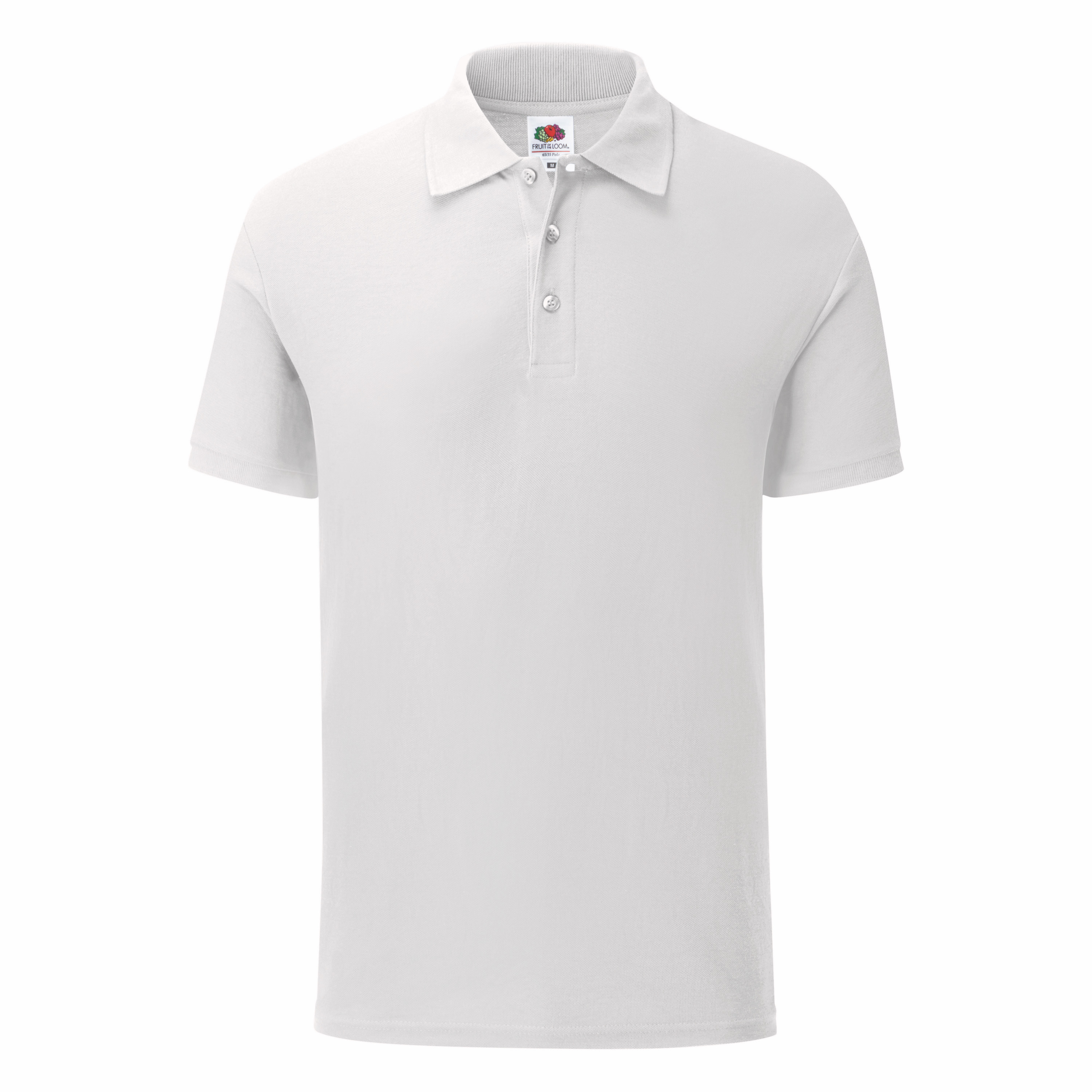 Koszulka męska Tailored Fit Polo 65/35 Fruit of the Loom Biały
