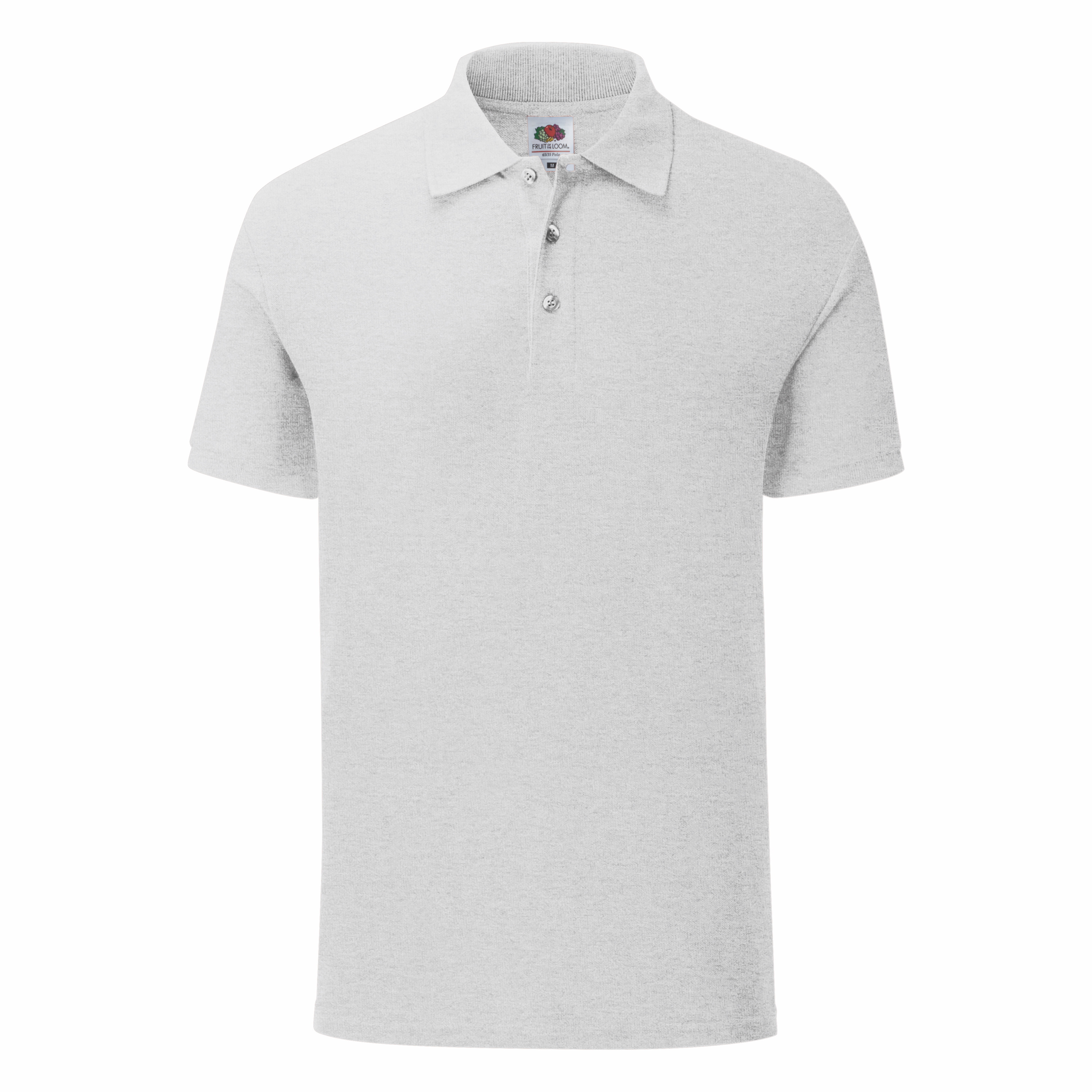 Koszulka męska Tailored Fit Polo 65/35 Fruit of the Loom Heather Grey